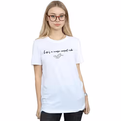 Disney - T-shirt LIFE'S A MAGIC CARPET RIDE - Femme (Blanc)