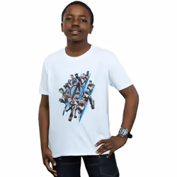 Marvel - T-shirt AVENGERS ENDGAME - Garçon (Blanc)