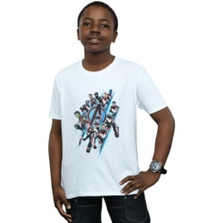 Marvel - T-shirt AVENGERS ENDGAME - Garçon (Blanc)