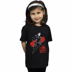 Marvel - T-shirt AVENGERS ENDGAME - Fille (Noir)
