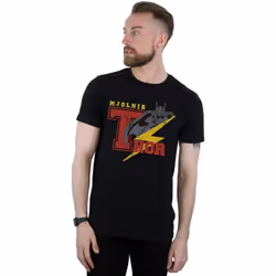 Marvel - T-shirt MJOLNIR - Homme (Noir)