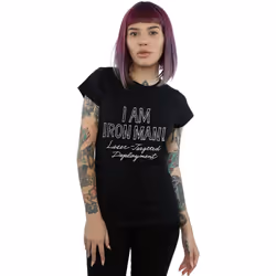 Marvel - T-shirt AM IRON FIST MAN - Femme (Noir)