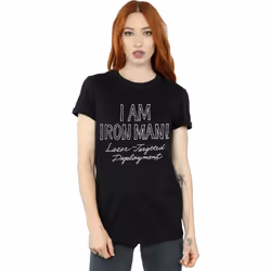 Marvel - T-shirt AM IRON FIST MAN - Femme (Noir)