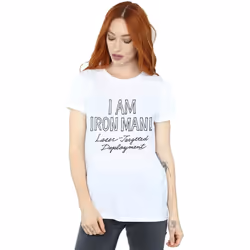 Marvel - T-shirt AM IRON FIST MAN - Femme (Blanc)