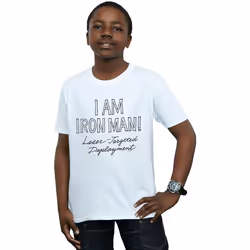 Marvel - T-shirt AM IRON FIST MAN - Garçon (Blanc)