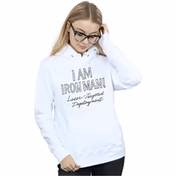 Marvel - Sweat à capuche AM IRON FIST MAN - Femme (Blanc)