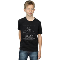 Marvel - T-shirt LONG LIVE THE KING - Garçon (Noir)