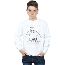 Marvel - Sweat LONG LIVE THE KING - Garçon (Blanc)