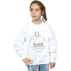 Marvel - Sweat LONG LIVE THE KING - Fille (Blanc)