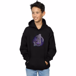 Marvel - Sweat à capuche AVENGERS ENDGAME SPACE - Garçon (Noir)
