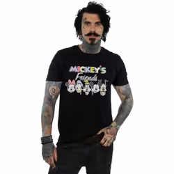 Disney - T-shirt FRIENDS FADED NOSTALGIA - Homme (Noir)