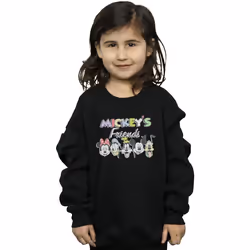 Disney - Sweat FRIENDS FADED NOSTALGIA - Fille (Noir)