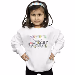 Disney - Sweat FRIENDS FADED NOSTALGIA - Fille (Blanc)