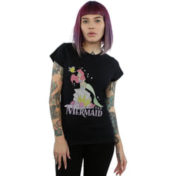 Disney - T-shirt THE LITTLE MERMAID FADED NOSTALGIA - Femme (Noir)
