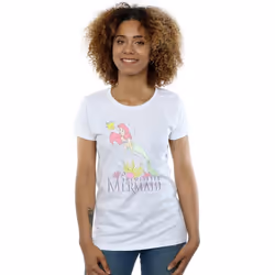 Disney - T-shirt THE LITTLE MERMAID FADED NOSTALGIA - Femme (Blanc)