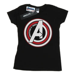 Marvel - T-shirt AVENGERS ENDGAME WHATEVER IT TAKES SYMBOL - Femme (Noir)