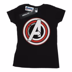 Marvel - T-shirt AVENGERS ENDGAME WHATEVER IT TAKES SYMBOL - Femme (Noir)