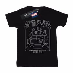 Marvel - T-shirt THE PUNISHER FRANK CASTLE'S BATTLE VANS - Femme (Noir)