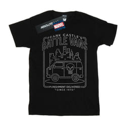 Marvel - T-shirt THE PUNISHER FRANK CASTLE'S BATTLE VANS - Femme (Noir)