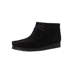 Bottes Clarks Wallabee Noir - Homme - Tige en cuir suédé - Semelle en crêpe