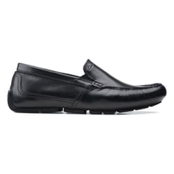 Baskets Homme - CLARKS - MARKMAN - Cuir Noir - Talon Plat - Lacets