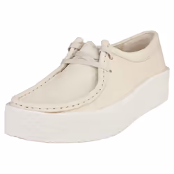 Clarks Wallabee Cup Nubuck Blanc