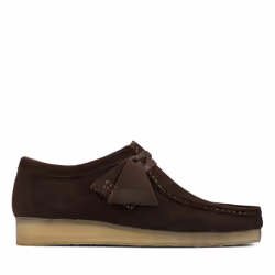 Clarks Wallabee Daim marron foncé