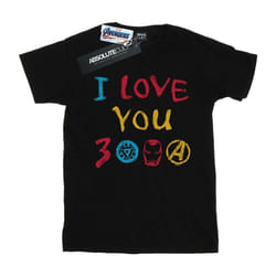 Marvel - T-shirt AVENGERS ENDGAME LOVE YOU - Homme (Noir)