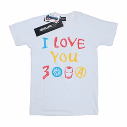Marvel - T-shirt AVENGERS ENDGAME LOVE YOU - Homme (Blanc)