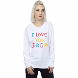 Marvel - Sweat AVENGERS ENDGAME LOVE YOU - Femme (Blanc)