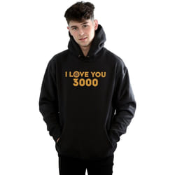 Marvel - Sweat à capuche AVENGERS ENDGAME LOVE YOU ARC REACTOR - Homme (Noir)