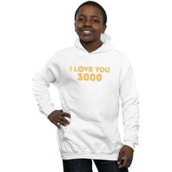 Marvel - Sweat à capuche AVENGERS ENDGAME LOVE YOU ARC REACTOR - Garçon (Blanc)