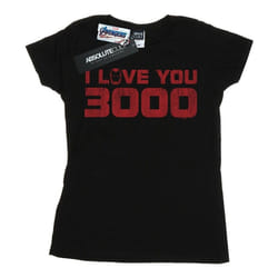 Marvel - T-shirt AVENGERS ENDGAME LOVE YOU - Femme (Noir)