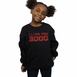 Marvel - Sweat AVENGERS ENDGAME LOVE YOU - Fille (Noir)