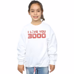 Marvel - Sweat AVENGERS ENDGAME LOVE YOU - Fille (Blanc)