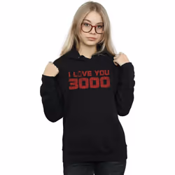 Marvel - Sweat à capuche AVENGERS ENDGAME LOVE YOU - Femme (Noir)