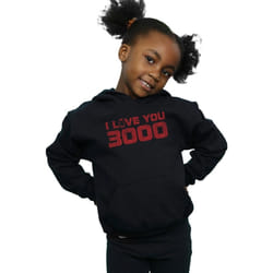 Marvel - Sweat à capuche AVENGERS ENDGAME LOVE YOU - Fille (Noir)