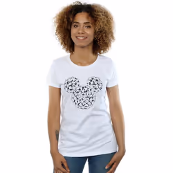 Disney - T-shirt HEAD OF HANDS - Femme (Blanc)