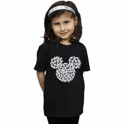 Disney - T-shirt HEAD OF HANDS - Fille (Noir)