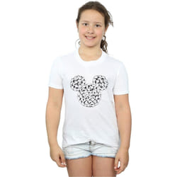 Disney - T-shirt HEAD OF HANDS - Fille (Blanc)