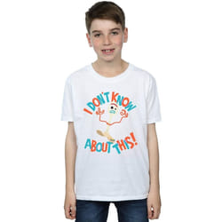 Disney - T-shirt TOY STORY DONT KNOW ABOUT THIS - Garçon (Blanc)