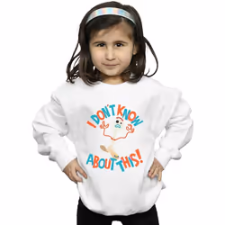 Disney - Sweat TOY STORY DONT KNOW ABOUT THIS - Fille (Blanc)