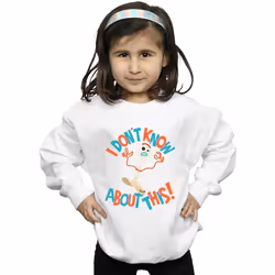 Disney - Sweat TOY STORY DONT KNOW ABOUT THIS - Fille (Blanc)