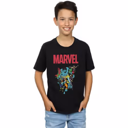 Marvel - T-shirt AVENGERS - Garçon (Noir)