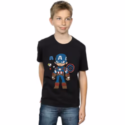 Marvel - T-shirt - Garçon (Noir)