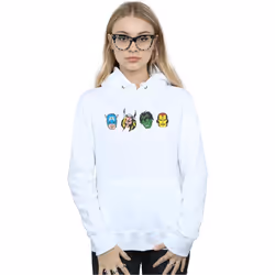 Marvel - Sweat à capuche AVENGERS - Femme (Blanc)