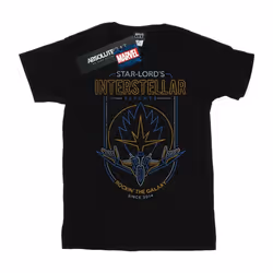Marvel - T-shirt GUARDIANS OF THE GALAXY INTERSTELLAR FLIGHTS - Femme (Noir)