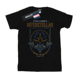 Marvel - T-shirt GUARDIANS OF THE GALAXY INTERSTELLAR FLIGHTS - Femme (Noir)