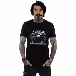 Marvel - T-shirt THE PUNISHER BATTLE VAN - Homme (Noir)