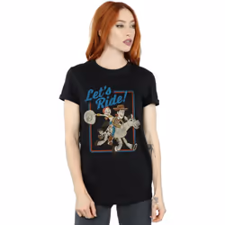 Disney - T-shirt TOY STORY LET'S RIDE - Femme (Noir)